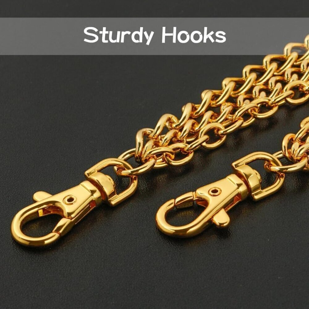 Gold/Silver Customizable Pocket Watch Chain 14 Inch Alloy Link with Lobster Clas - Picture 4 of 7